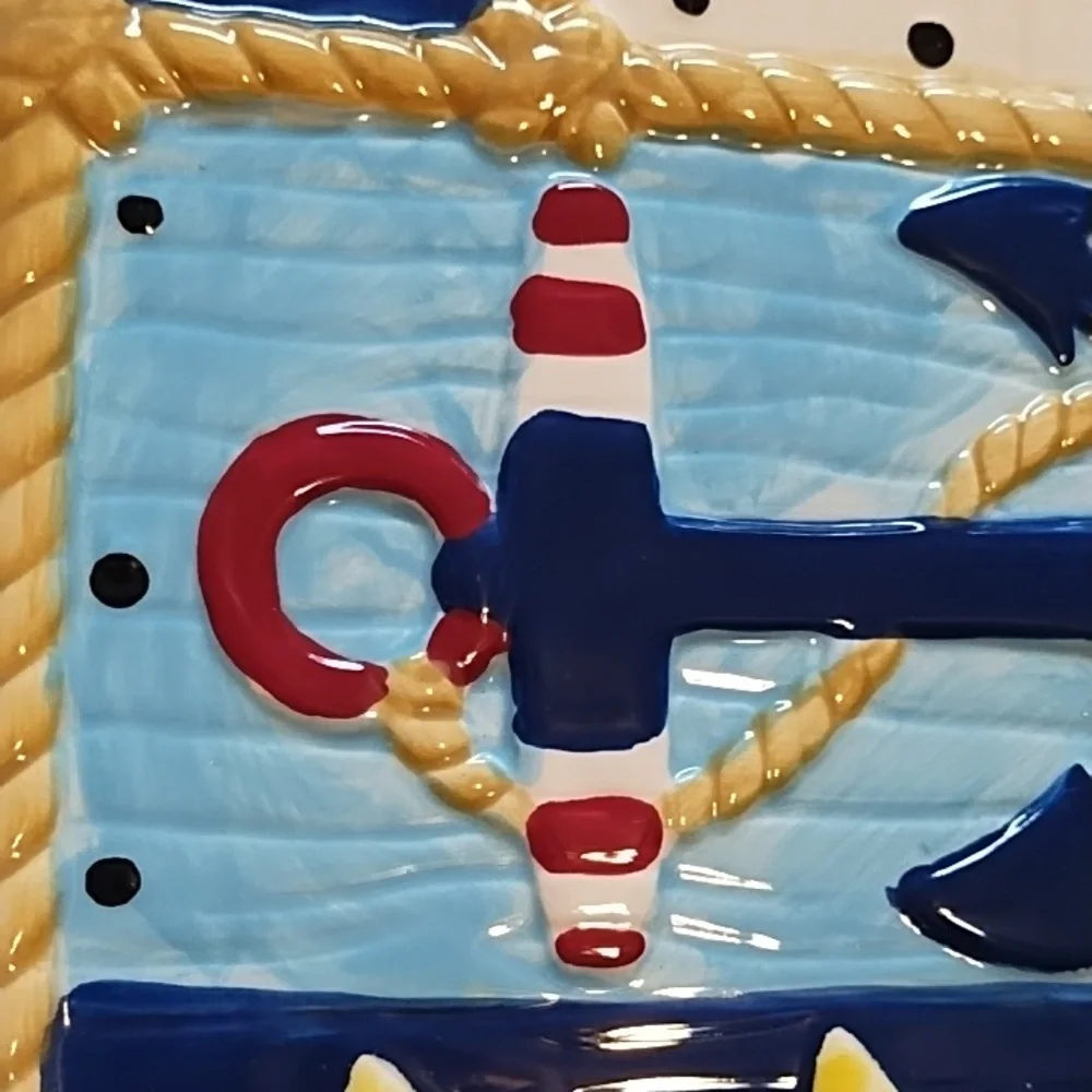 Nautical Themed Ceramic Platter - Picture 14 of 16